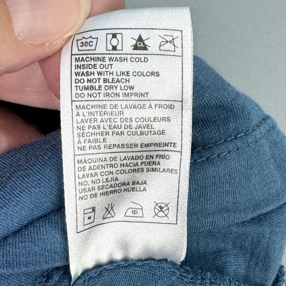 Hurley Hawaii Hibiscus Tropical Flower Graphic Blue T-Shirt Juniors's Size L - Picture 8 of 11